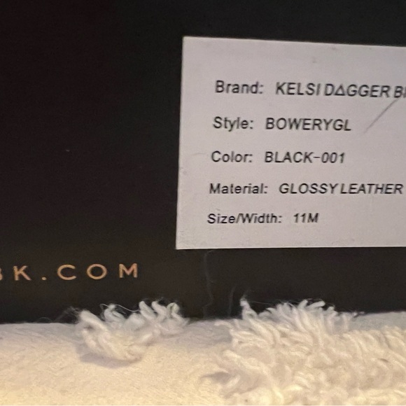 Kelsi Dagger Black Loafer platform mules with Buckle Detail with box - Picture 10 of 10